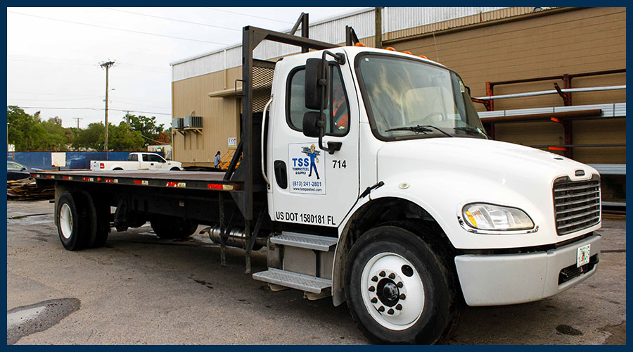 Tampa Steel Delivery Truck